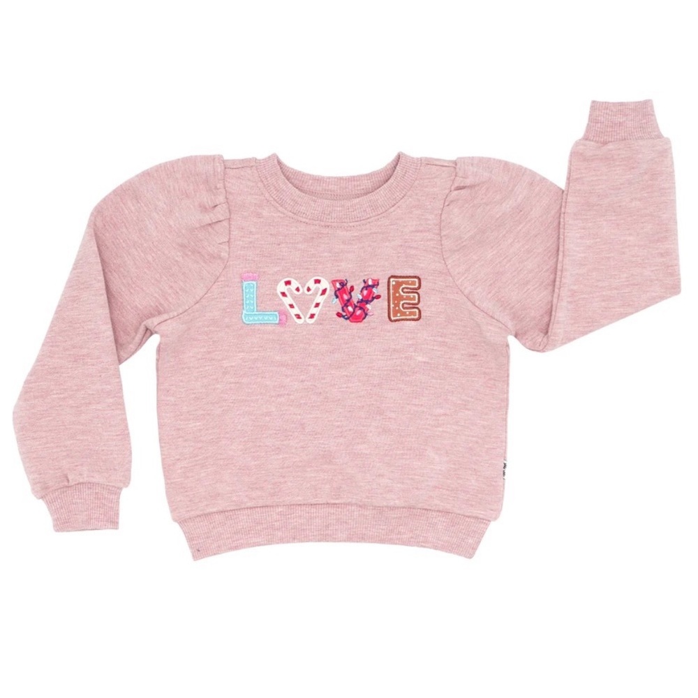 Little Sleepies | Love Puff Sleeve Crewneck